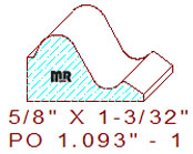 Applied Moulding 1-3/32" - 1 Applied Moulding 1-3/32" - 1