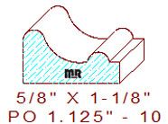 Applied Moulding 1-1/8" - 10