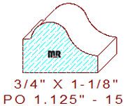 Applied Moulding 1-1/8" - 15