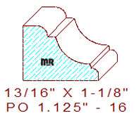 Applied Moulding 1-1/8" - 16