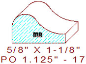 Applied Moulding 1-1/8" - 17 Applied Moulding 1-1/8" - 17