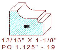 Applied Moulding 1-1/8" - 19 Applied Moulding 1-1/8" - 19