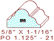 Applied Moulding 1-1/8" - 21 Applied Moulding 1-1/8" - 21