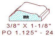 Applied Moulding 1-1/8" - 24 Applied Moulding 1-1/8" - 24