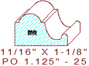 Applied Moulding 1-1/8" - 25 Applied Moulding 1-1/8" - 25