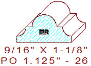 Applied Moulding 1-1/8" - 26 Applied Moulding 1-1/8" - 26
