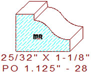 Applied Moulding 1-1/8" - 28 Applied Moulding 1-1/8" - 28