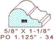 Applied Moulding 1-1/8" - 34