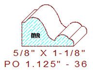 Applied Moulding 1-1/8" - 36 Applied Moulding 1-1/8" - 36