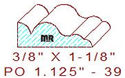 Applied Moulding 1-1/8" - 39 