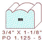 Applied Moulding 1-1/8" - 5 Applied Moulding 1-1/8" - 5