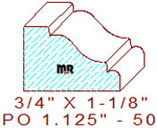 Applied Moulding 1-1/8" - 50 Applied Moulding 1-1/8" - 50