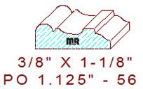 Applied Moulding 1-1/8" - 56 Applied Moulding 1-1/8" - 56