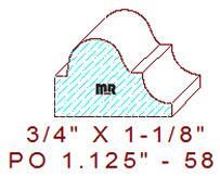 Applied Moulding 1-1/8" - 58 Applied Moulding 1-1/8" - 58