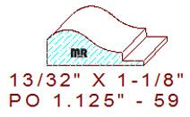 Applied Moulding 1-1/8" - 59 Applied Moulding 1-1/8" - 59
