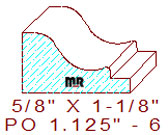Applied Moulding 1-1/8" - 6 Applied Moulding 1-1/8" - 6