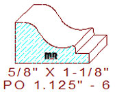 Applied Moulding 1-1/8" - 6