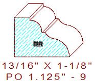 Applied Moulding 1-1/8" - 9 Applied Moulding 1-1/8" - 9