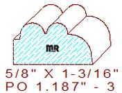 Applied Moulding 1-3/16" - 3 Applied Moulding 1-3/16" - 3