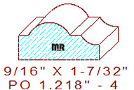 Applied Moulding 1-7/32" - 4 Applied Moulding 1-7/32" - 4