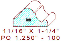 Applied Moulding 1-1/4" - 100