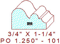 Applied Moulding 1-1/4" - 101 Applied Moulding 1-1/4" - 101