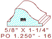 Applied Moulding 1-1/4" - 16 Applied Moulding 1-1/4" - 16