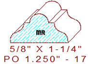 Applied Moulding 1-1/4" - 17 Applied Moulding 1-1/4" - 17