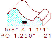 Applied Moulding 1-1/4" - 21 Applied Moulding 1-1/4" - 21