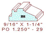 Applied Moulding 1-1/4" - 29 Applied Moulding 1-1/4" - 29