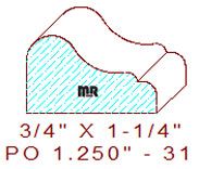 Applied Moulding 1-1/4" - 31 Applied Moulding 1-1/4" - 31