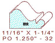 Applied Moulding 1-1/4" - 32