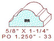 Applied Moulding 1-1/4" - 33 Applied Moulding 1-1/4" - 33