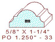 Applied Moulding 1-1/4" - 33 