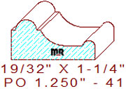 Applied Moulding 1-1/4" - 41 Applied Moulding 1-1/4" - 41