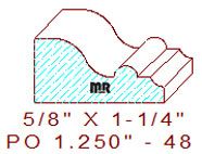Applied Moulding 1-1/4" - 48 Applied Moulding 1-1/4" - 48