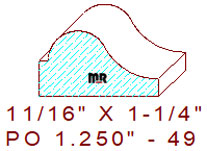 Applied Moulding 1-1/4" - 49 Applied Moulding 1-1/4" - 49