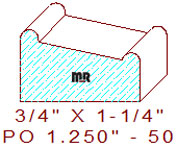 Applied Moulding 1-1/4" - 50 Applied Moulding 1-1/4" - 50