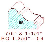Applied Moulding 1-1/4" - 54 Applied Moulding 1-1/4" - 54