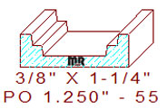 Applied Moulding 1-1/4" - 55 Applied Moulding 1-1/4" - 55