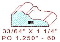 Applied Moulding 1-1/4" - 60 Applied Moulding 1-1/4" - 60