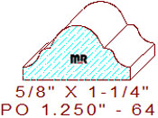 Applied Moulding 1-1/4" - 64 Applied Moulding 1-1/4" - 64