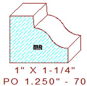 Applied Moulding 1-1/4" - 70 Applied Moulding 1-1/4" - 70