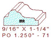 Applied Moulding 1-1/4" - 71 Applied Moulding 1-1/4" - 71