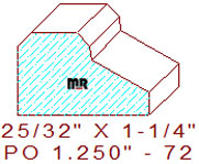 Applied Moulding 1-1/4" - 72 Applied Moulding 1-1/4" - 72