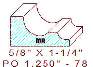 Applied Moulding 1-1/4" - 78