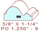 Applied Moulding 1-1/4" - 9 Applied Moulding 1-1/4" - 9
