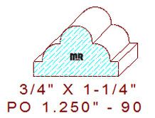 Applied Moulding 1-1/4" - 90 Applied Moulding 1-1/4" - 90