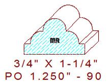 Applied Moulding 1-1/4" - 90