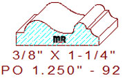 Applied Moulding 1-1/4" - 92